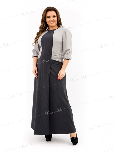 Элегантное черное женское платье делового стиля 343-2s