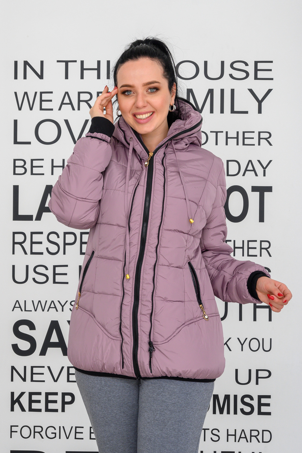 Куртка на флисе 482-2Пудра