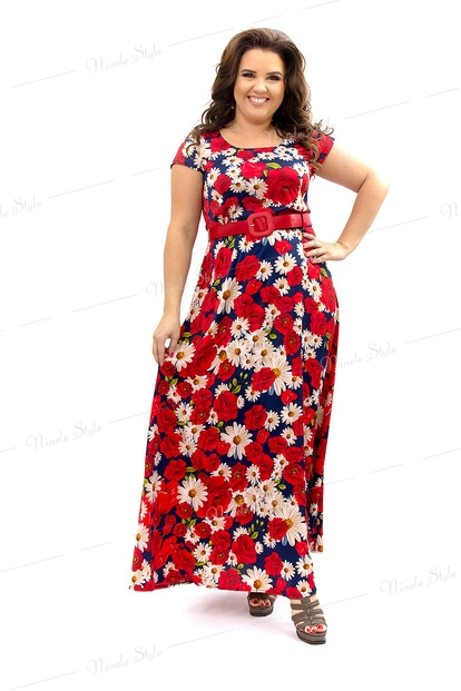 Шикарное женское платье с цветочным принтом из шёлка ARMANI 281-1e