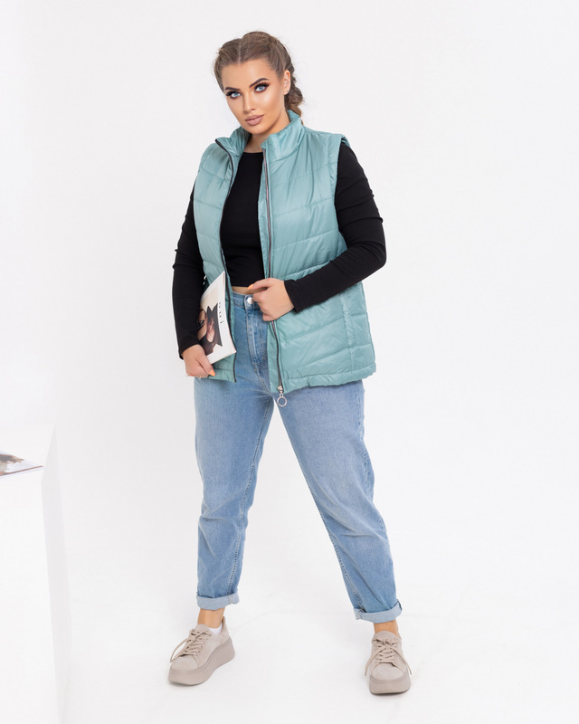 Жилетка  тепла 508Бирюзовый