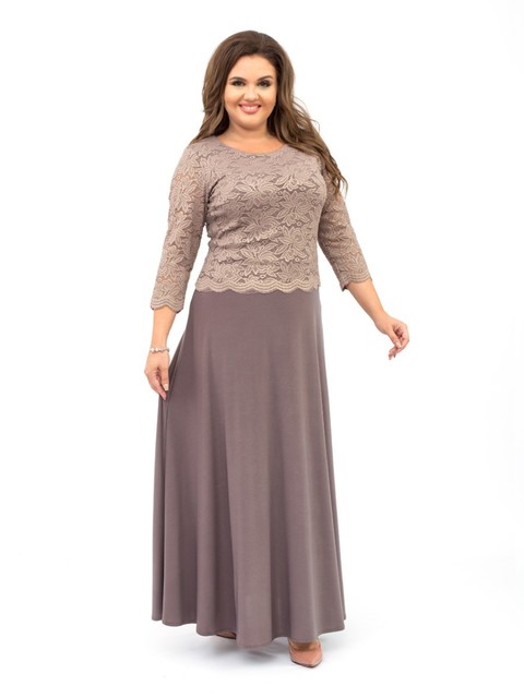 Нарядное вечернее бежевое женское платье  316s