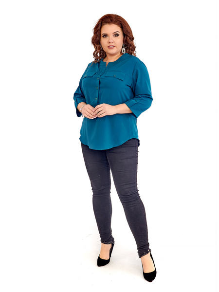 Блузка женская 416Бирюзовый