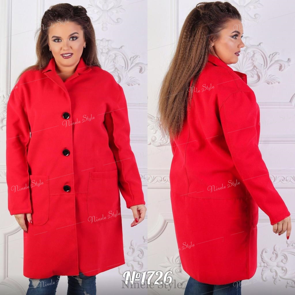 Пальто №1726-4Красный