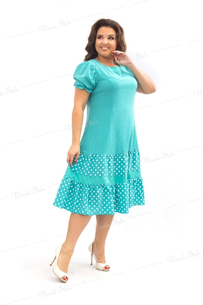 Платье женское модель 196-2Бирюзовый