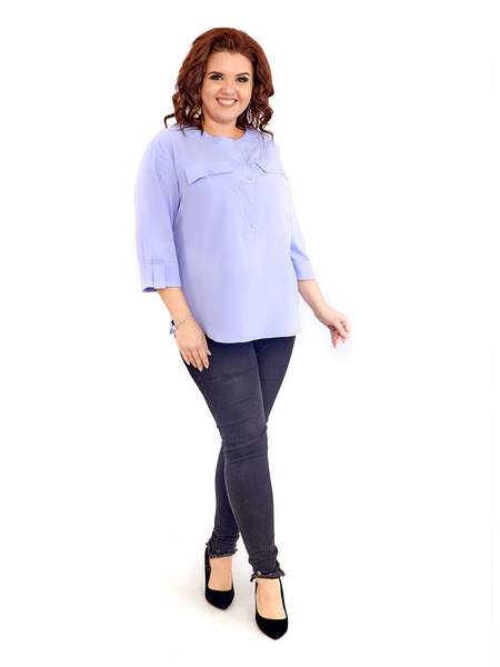 Блузка женская 416-1Голубой