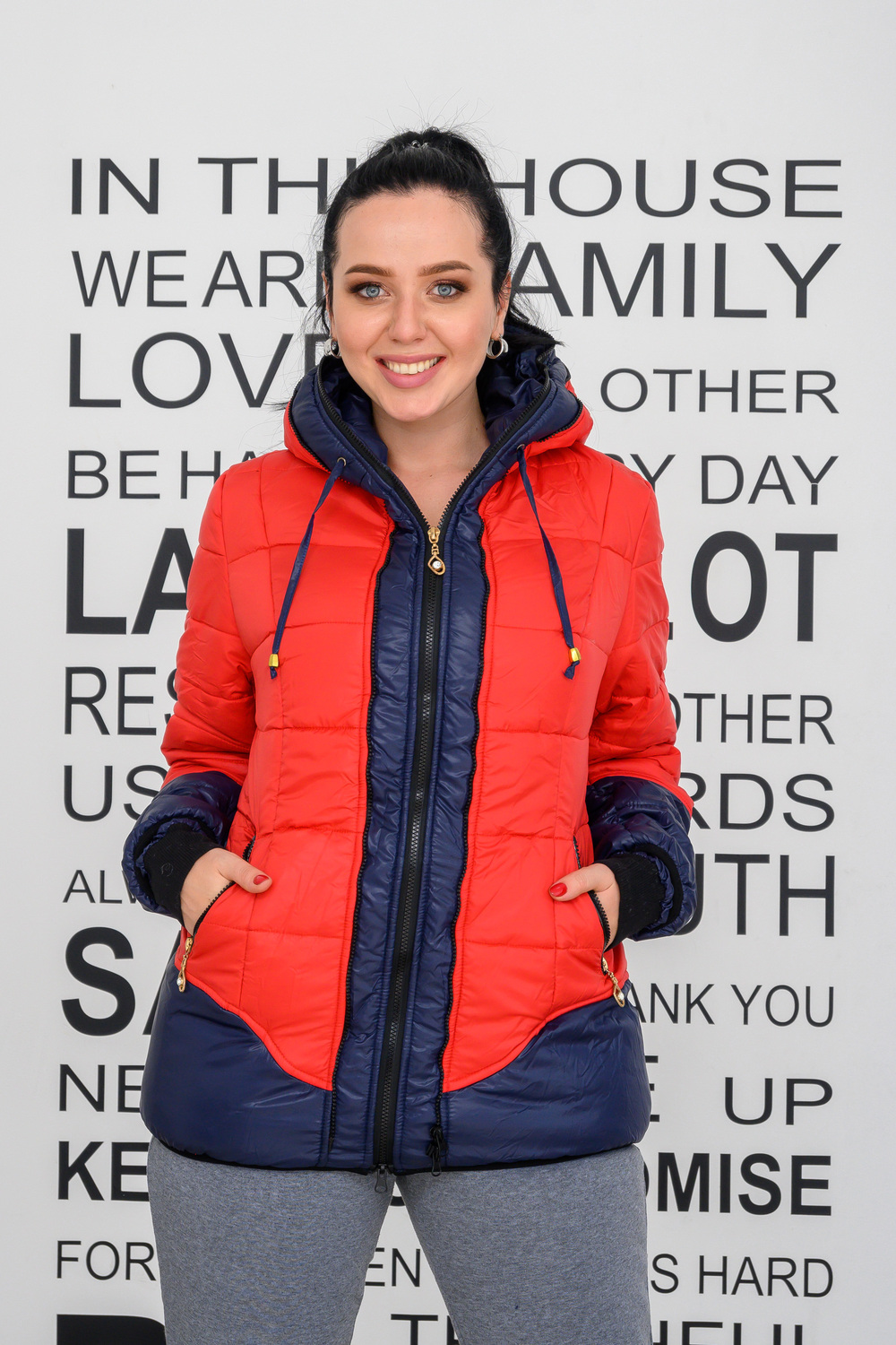 Куртка  на флисе 482Красный